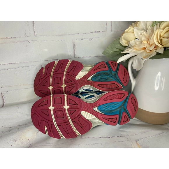 Asics Gel Exalt 2 Running Shoe Sneaker Women 9 Lightning Blue Pink Raspberry - Picture 7 of 7